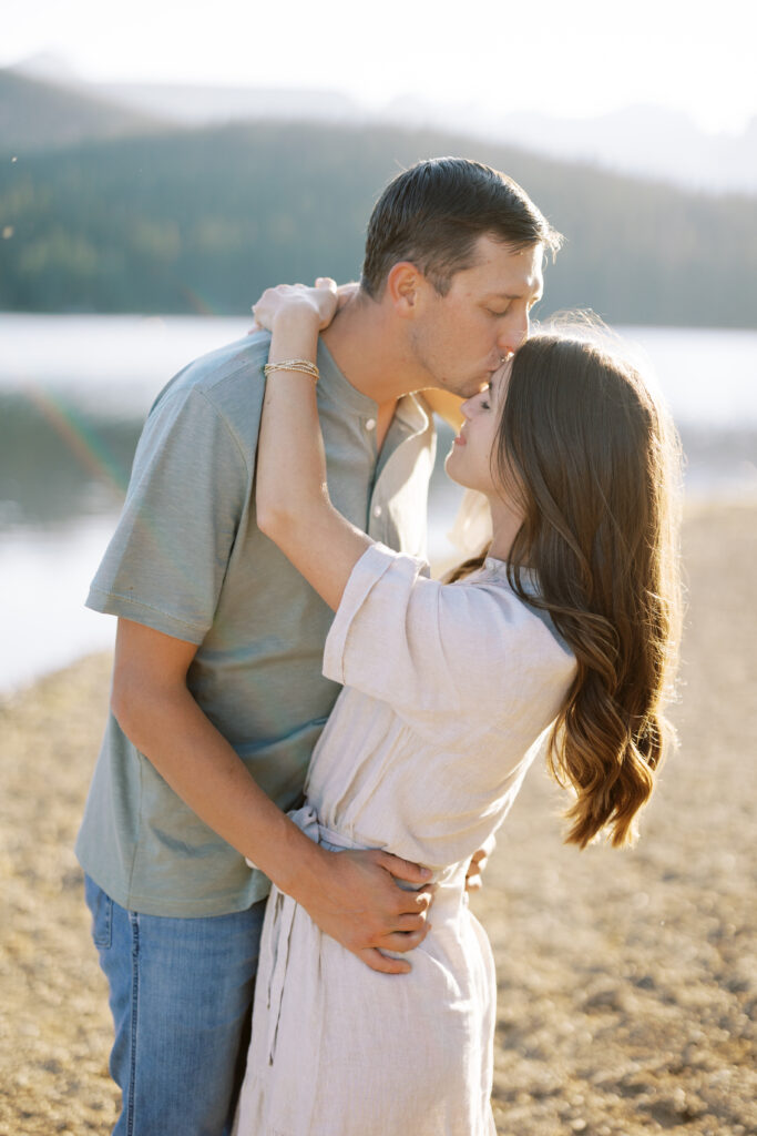 Natural couples photography session in the Rocky Mountains